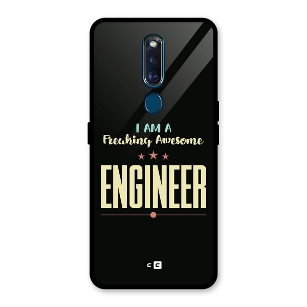 Awesome Engineer Glass Back Case for Oppo F11 Pro