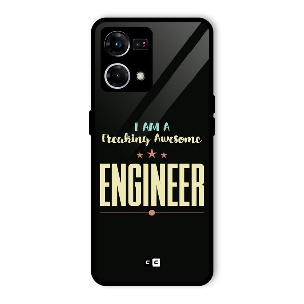 Awesome Engineer Glass Back Case for Oppo F21 Pro 4G