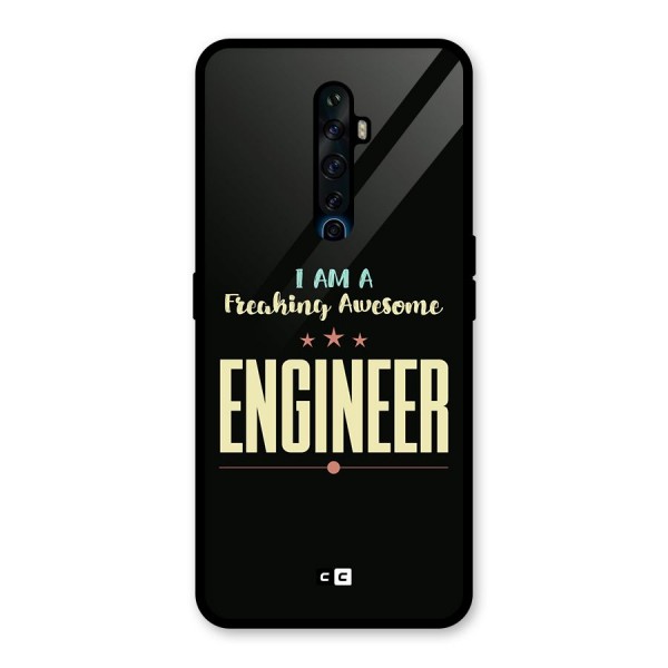 Awesome Engineer Glass Back Case for Oppo Reno2 Z