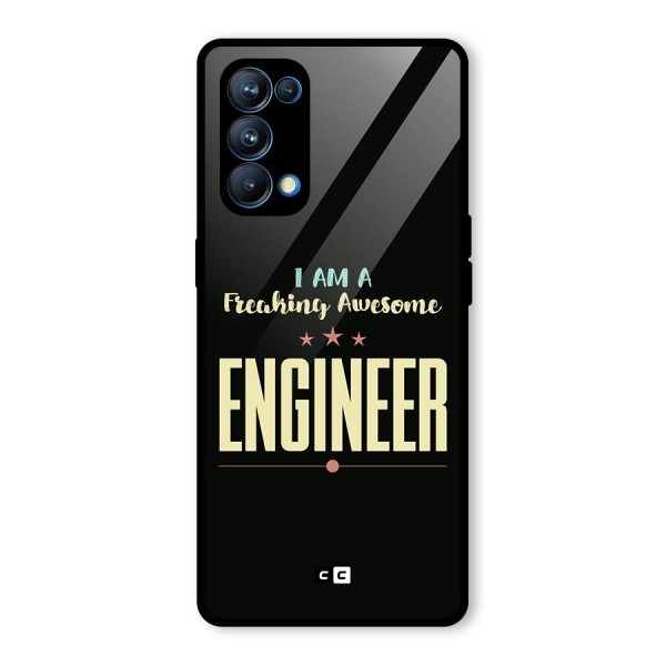 Awesome Engineer Glass Back Case for Oppo Reno5 Pro 5G