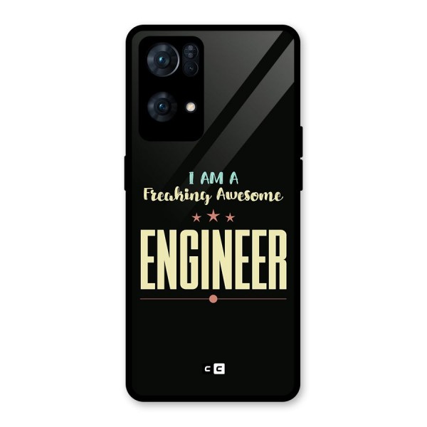 Awesome Engineer Glass Back Case for Oppo Reno7 Pro 5G