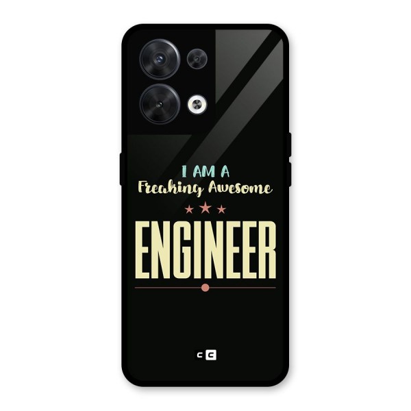 Awesome Engineer Glass Back Case for Oppo Reno8 5G