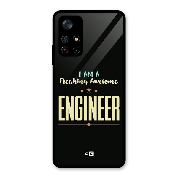 Awesome Engineer Glass Back Case for Poco M4 Pro 5G