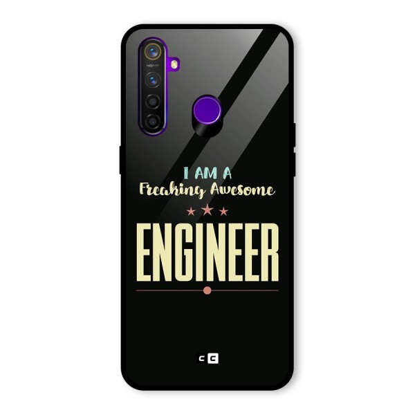 Awesome Engineer Glass Back Case for Realme 5 Pro