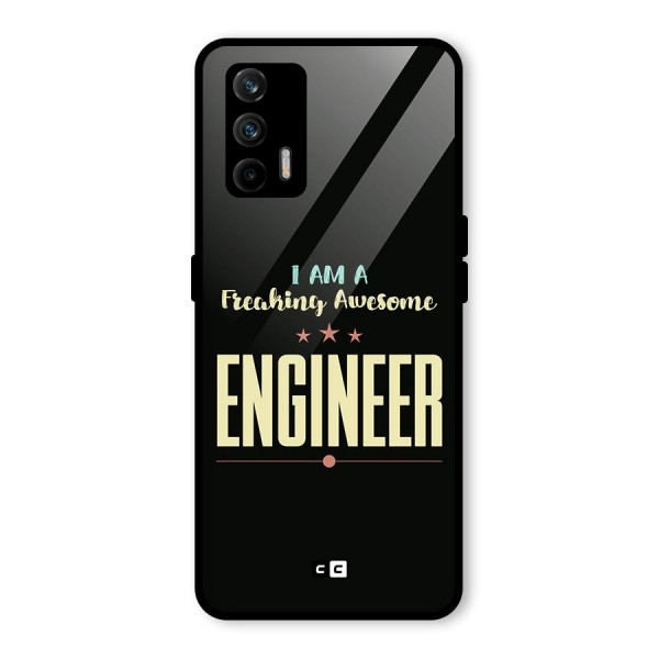 Awesome Engineer Glass Back Case for Realme X7 Max