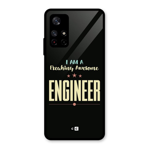Awesome Engineer Glass Back Case for Redmi Note 11T 5G