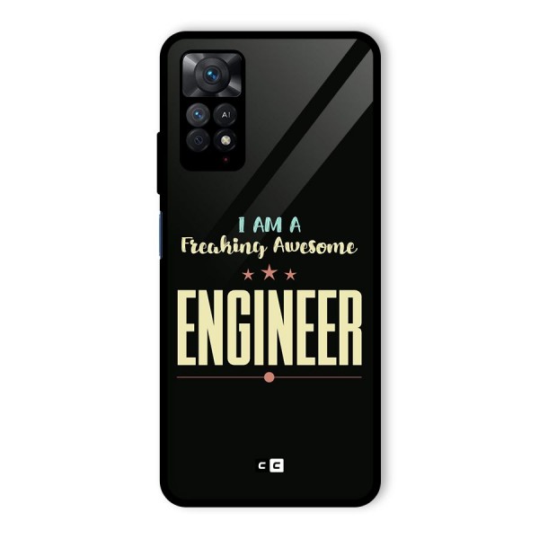 Awesome Engineer Glass Back Case for Redmi Note 11 Pro