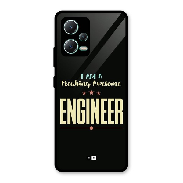 Awesome Engineer Glass Back Case for Redmi Note 12 5G