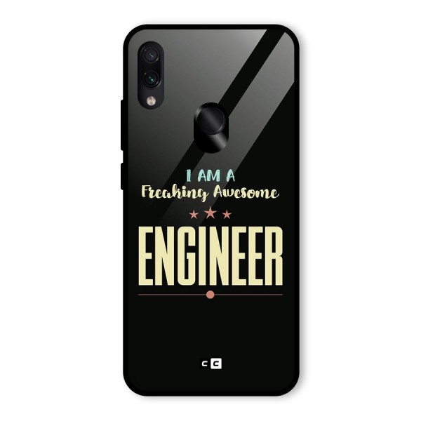 Awesome Engineer Glass Back Case for Redmi Note 7S