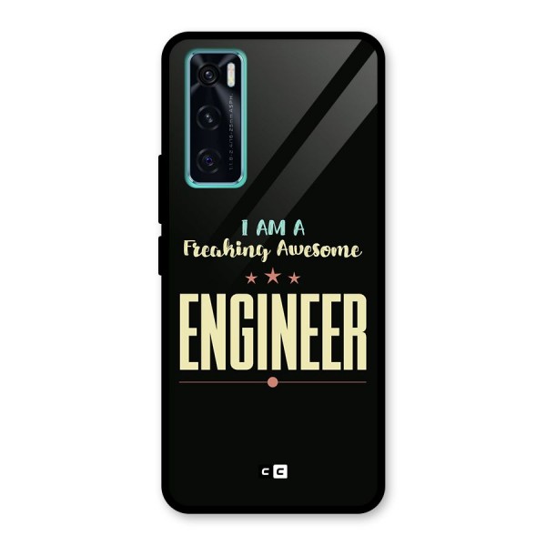 Awesome Engineer Glass Back Case for Vivo V20 SE