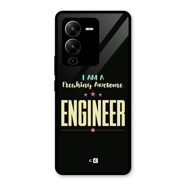 Awesome Engineer Glass Back Case for Vivo V25 Pro