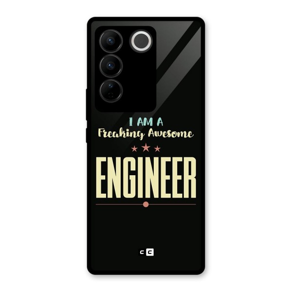 Awesome Engineer Glass Back Case for Vivo V27