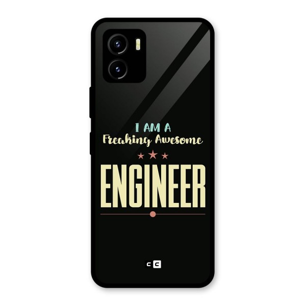 Awesome Engineer Glass Back Case for Vivo Y15s