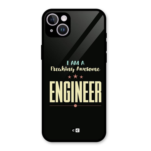 Awesome Engineer Glass Back Case for iPhone 14 Plus