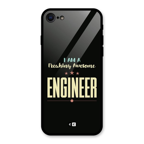 Awesome Engineer Glass Back Case for iPhone 8