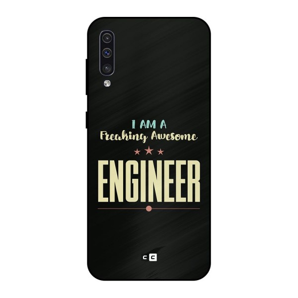 Awesome Engineer Metal Back Case for Galaxy A50s