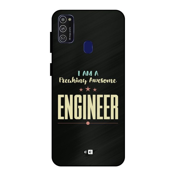 Awesome Engineer Metal Back Case for Galaxy M30s