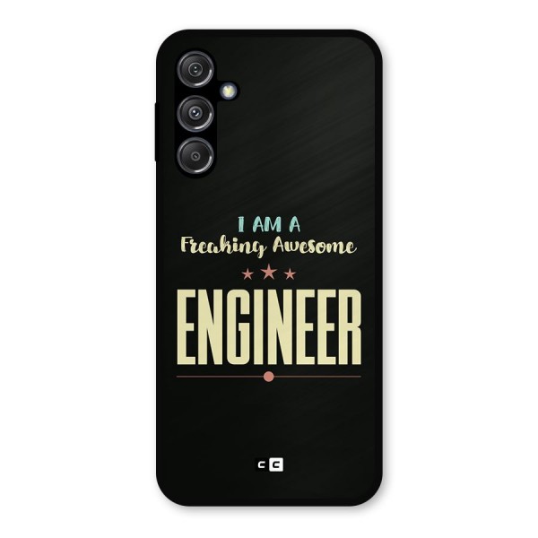 Awesome Engineer Metal Back Case for Galaxy M34 5G