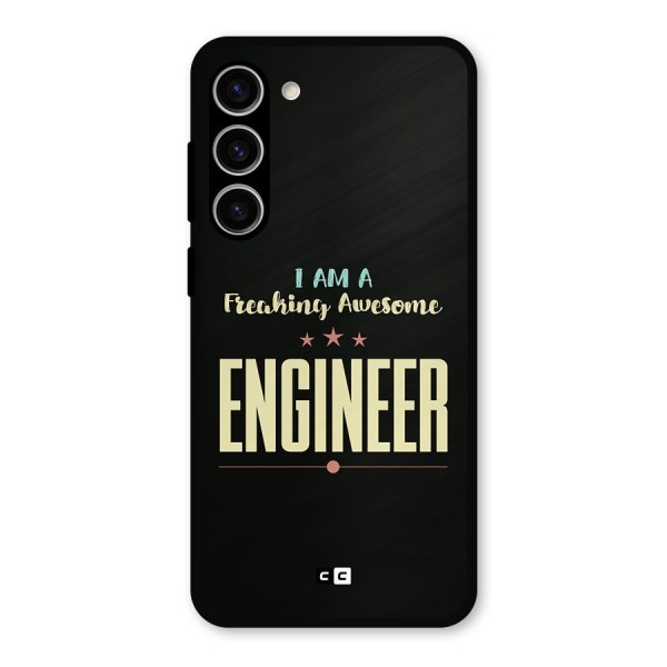 Awesome Engineer Metal Back Case for Galaxy S23 Plus