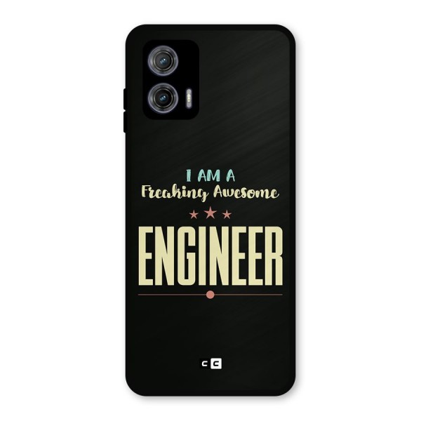 Awesome Engineer Metal Back Case for Moto G73