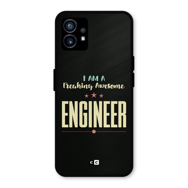 Awesome Engineer Metal Back Case for Nothing Phone 1