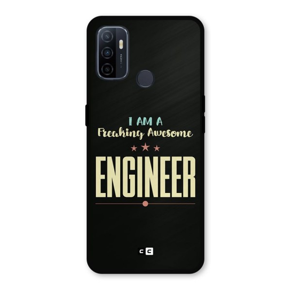 Awesome Engineer Metal Back Case for Oppo A53