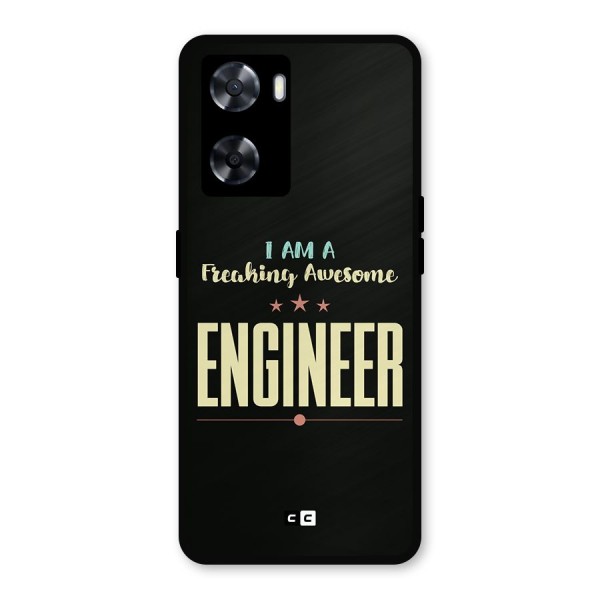 Awesome Engineer Metal Back Case for Oppo A57 2022