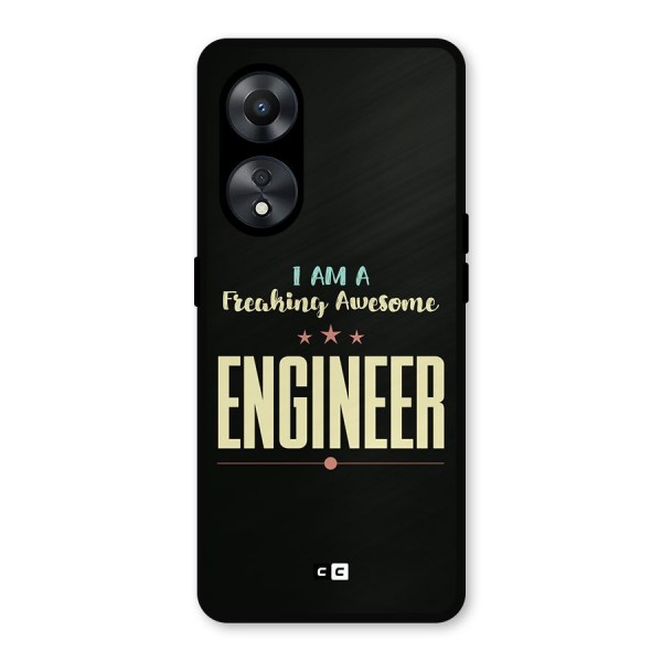 Awesome Engineer Metal Back Case for Oppo A78