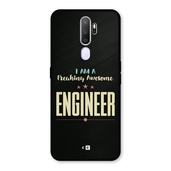 Awesome Engineer Metal Back Case for Oppo A9 (2020)