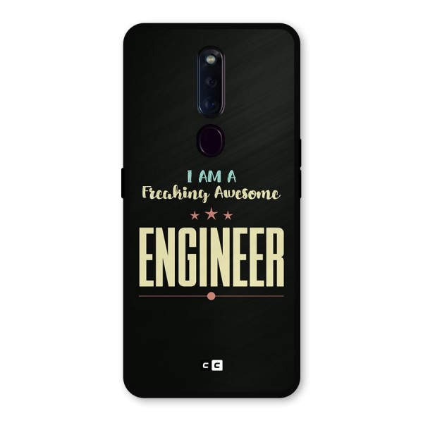 Awesome Engineer Metal Back Case for Oppo F11 Pro