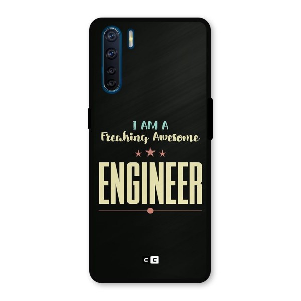 Awesome Engineer Metal Back Case for Oppo F15