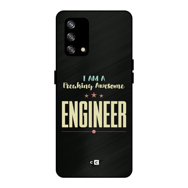 Awesome Engineer Metal Back Case for Oppo F19s