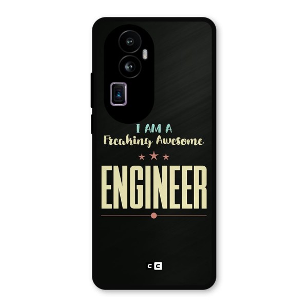 Awesome Engineer Metal Back Case for Oppo Reno10 Pro Plus