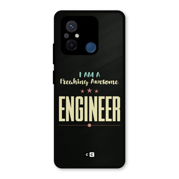 Awesome Engineer Metal Back Case for Poco C55