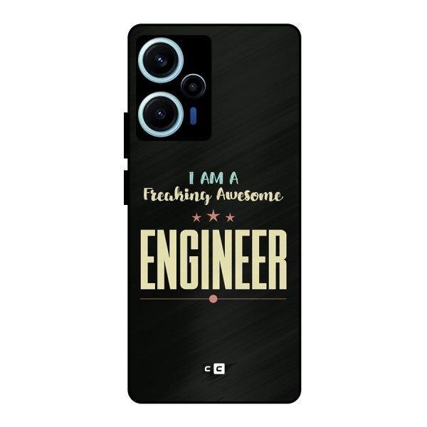 Awesome Engineer Metal Back Case for Poco F5