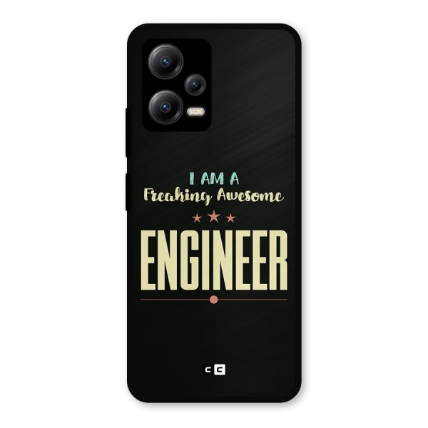 Awesome Engineer Metal Back Case for Poco X5