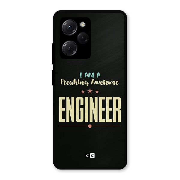 Awesome Engineer Metal Back Case for Poco X5 Pro