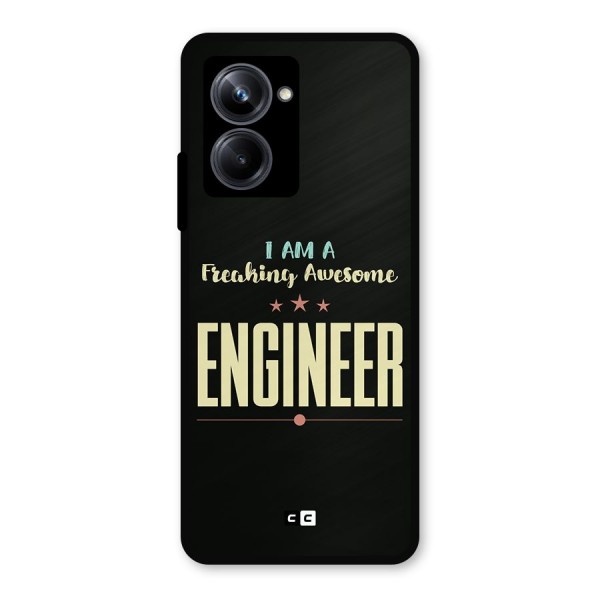 Awesome Engineer Metal Back Case for Realme 10 Pro