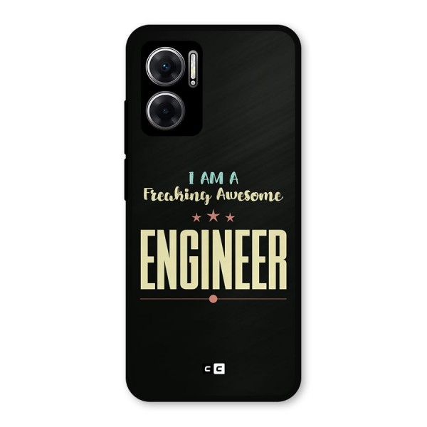 Awesome Engineer Metal Back Case for Redmi 11 Prime 5G