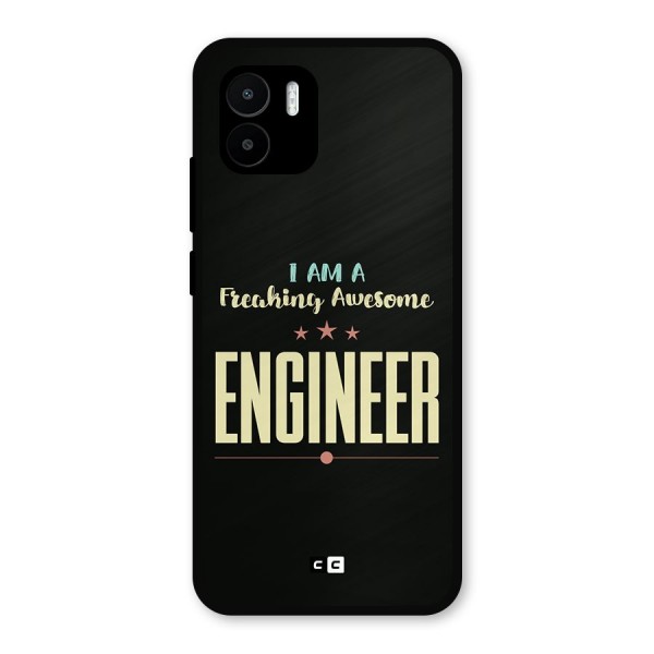 Awesome Engineer Metal Back Case for Redmi A1