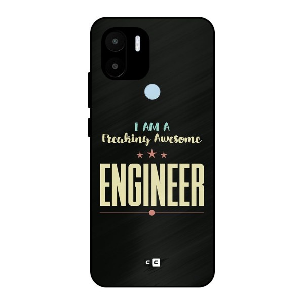 Awesome Engineer Metal Back Case for Redmi A1 Plus