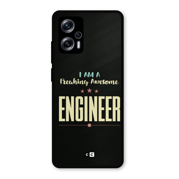 Awesome Engineer Metal Back Case for Redmi K50i