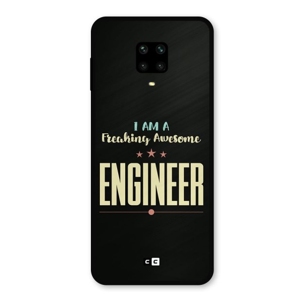 Awesome Engineer Metal Back Case for Redmi Note 10 Lite