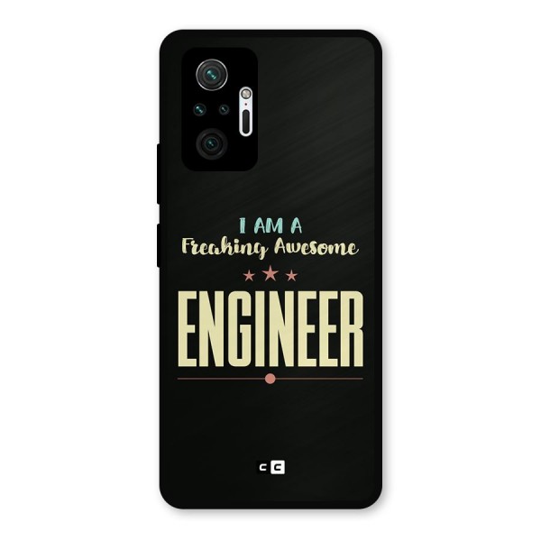 Awesome Engineer Metal Back Case for Redmi Note 10 Pro