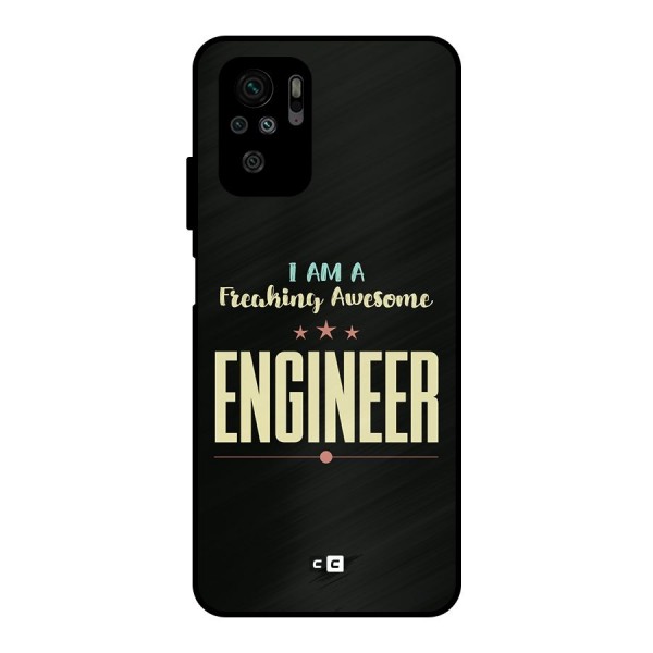 Awesome Engineer Metal Back Case for Redmi Note 11 SE