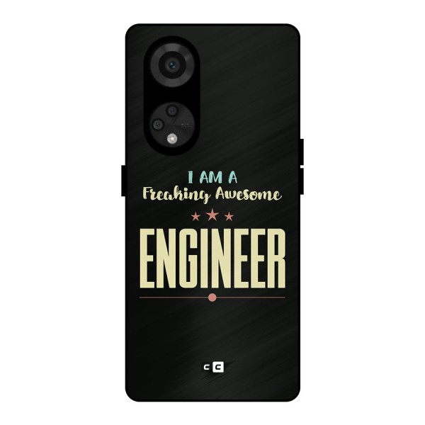 Awesome Engineer Metal Back Case for Reno8 T 5G