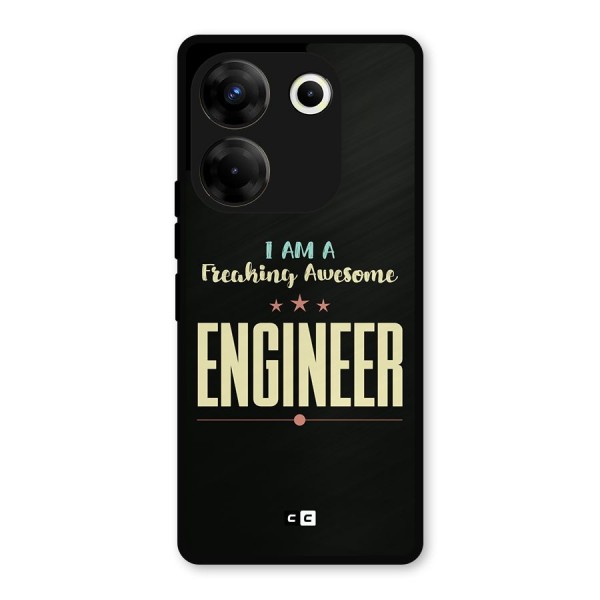 Awesome Engineer Metal Back Case for Tecno Camon 20 Pro