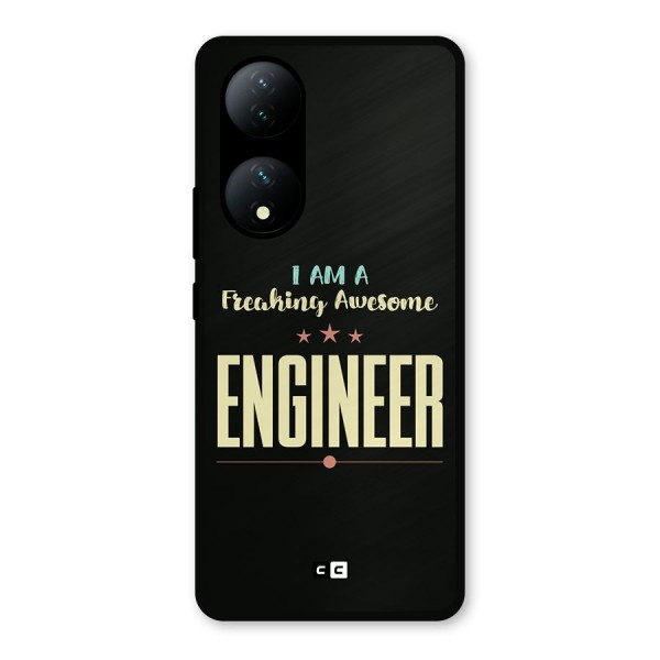 Awesome Engineer Metal Back Case for Vivo Y100a