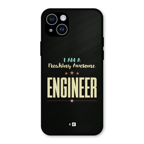 Awesome Engineer Metal Back Case for iPhone 14