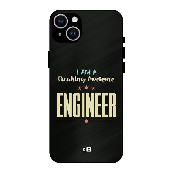 Awesome Engineer Metal Back Case for iPhone 14 Plus